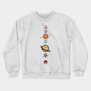 Planets Colour Crewneck Sweatshirt